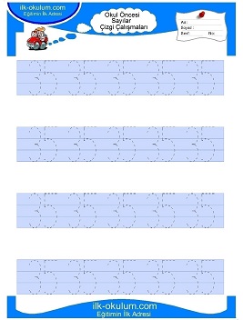 Çocuklar İçin Çizgi Çalışma Sayfaları 
